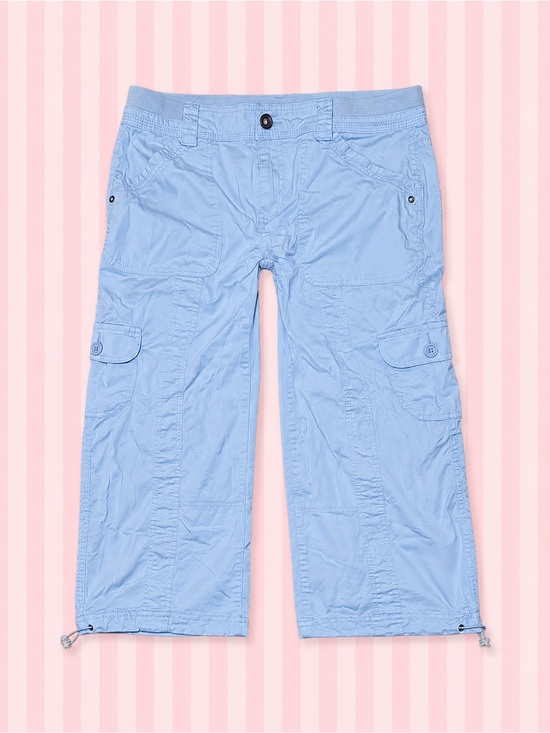 Style & Co. Pants - Style & Co Baby Blue Cargo Capri Pants Y2K Utility 🌸🩵
